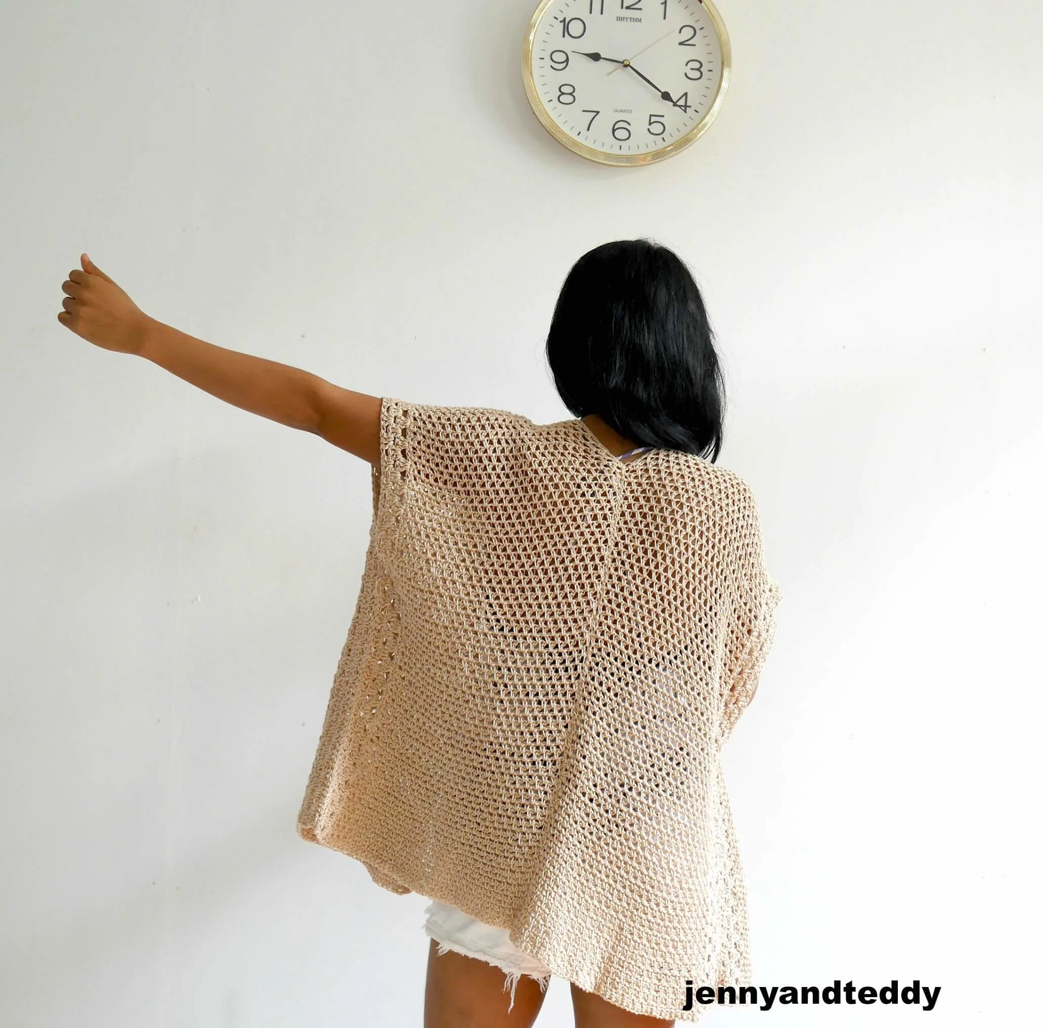 crochet kimono cardigan tutorial.