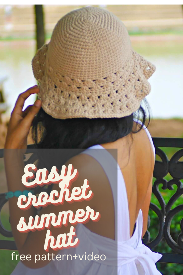 easy crochet summer hat free pattern.