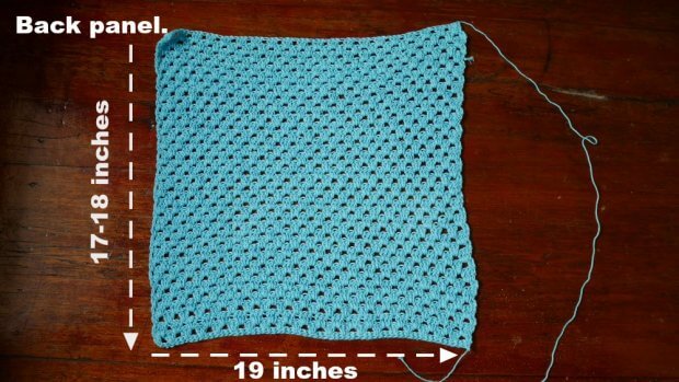 back panel crochet top tee
