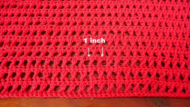 gauge triple criss cross triple crochet stitches