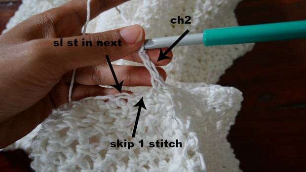 crochet arm cardigan