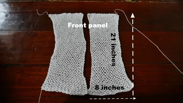front panel cardigan