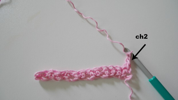 mini mesh crochet stitch