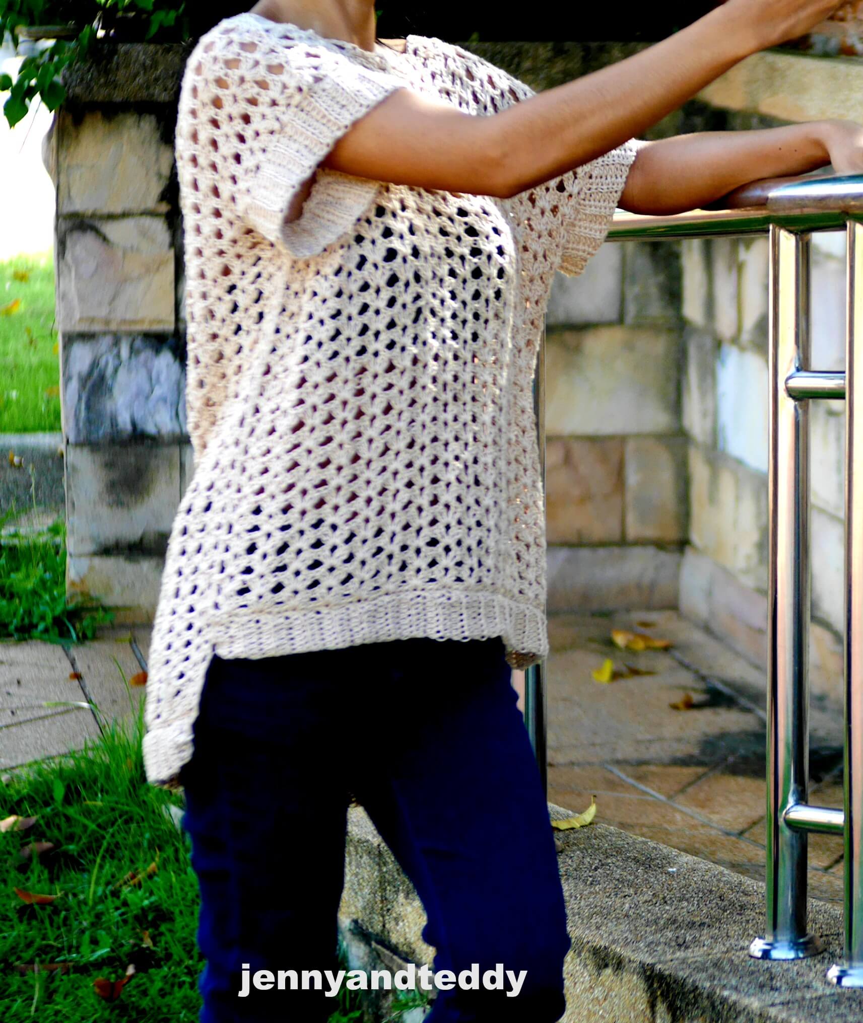 Easy summer crochet tunic free pattern -jennyandteddy