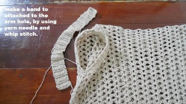 crochet top how to create sleeved