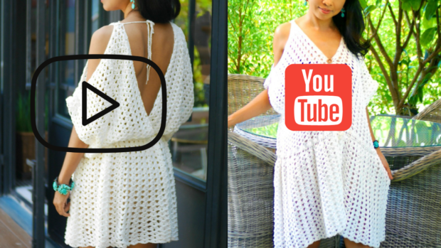 crochet boho mini dress youtube tutorial.