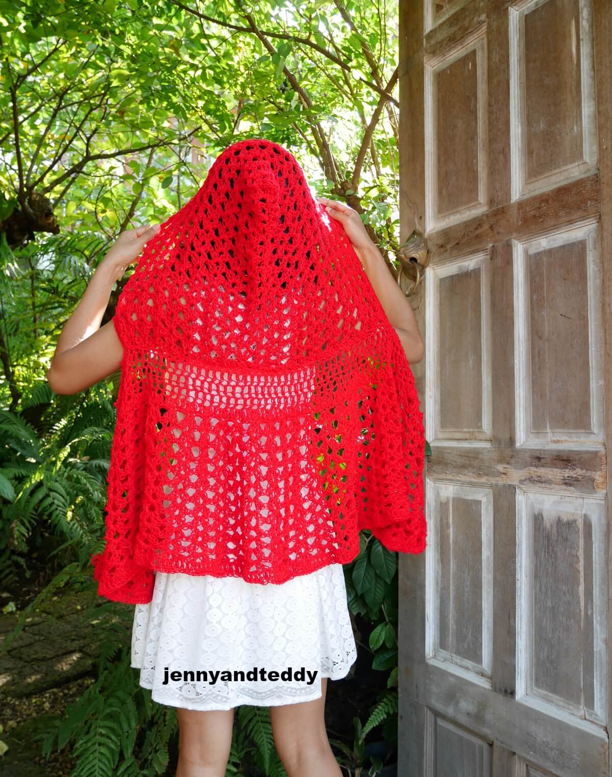 the red ridding hood crochet cape free pattern