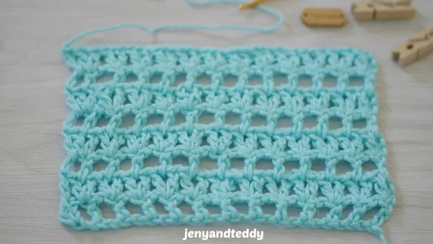 easy crochet v stitch filet net tutorial