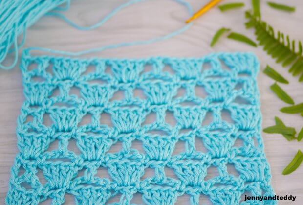 crochet fancy lace box stitch