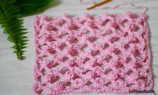how to crochet mini puff mesh stitch crochet tutorial easy beginner