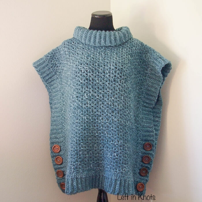 amilia poncho crochet sweater