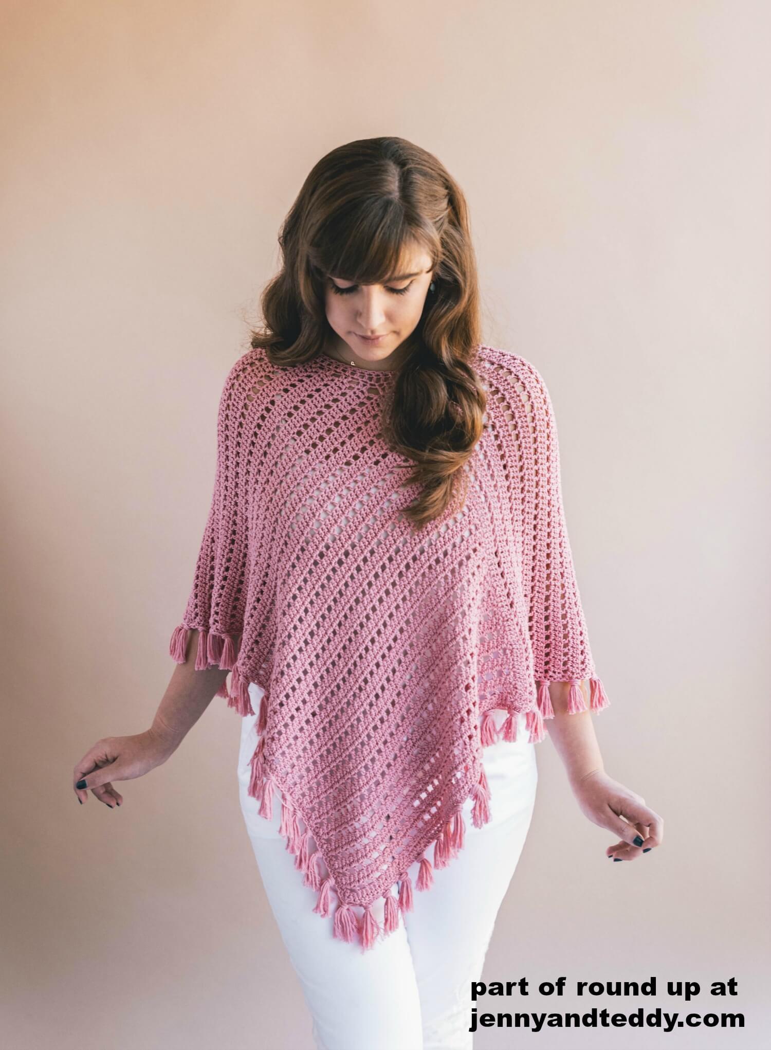 10 Free Easy Crochet Poncho Patterns For Beginner 10-free-easy-crochet-poncho-patterns-for-beginner