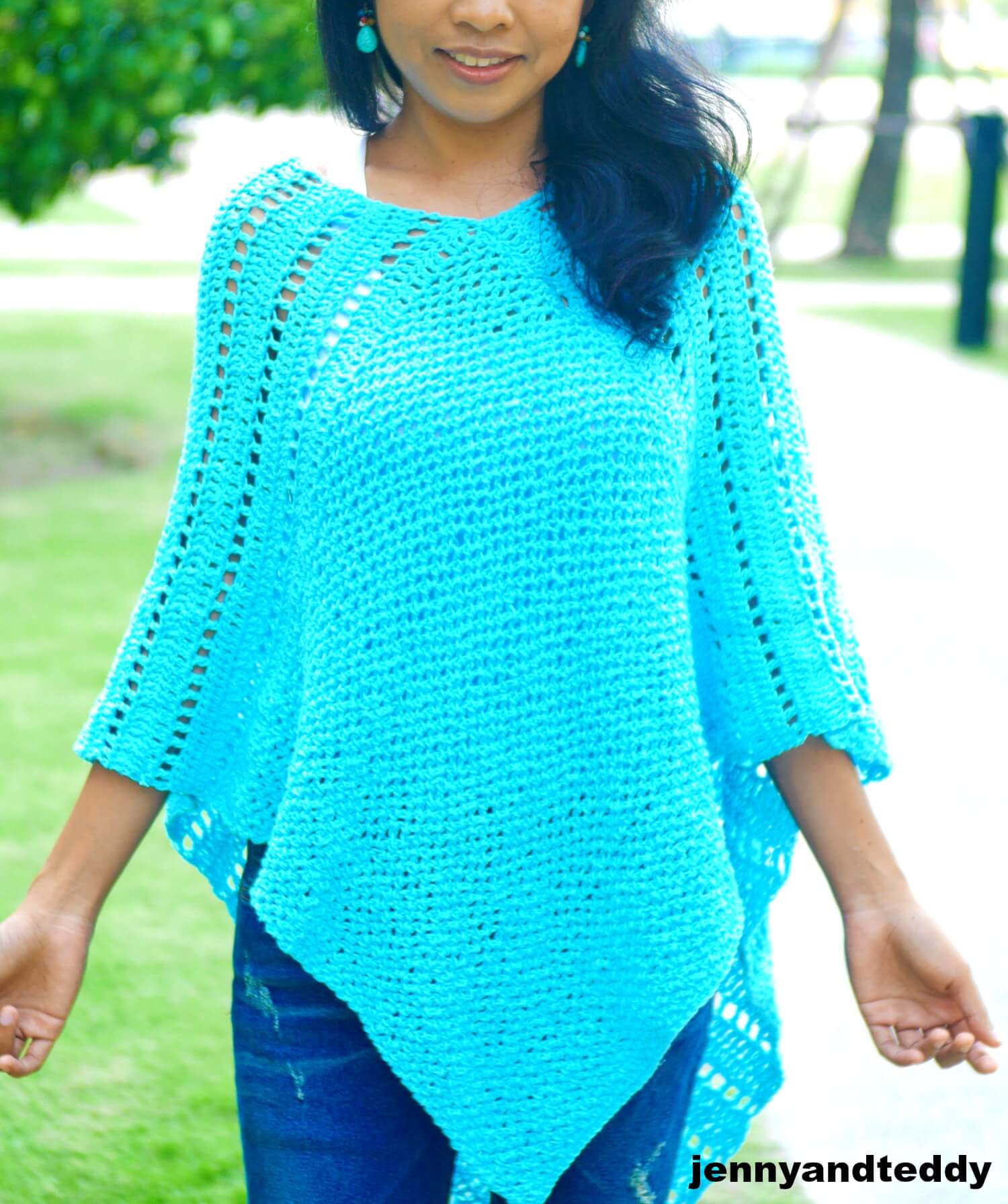 Easy Crochet Poncho Free Pattern Crochet Poncho Free Pattern Crochet ...