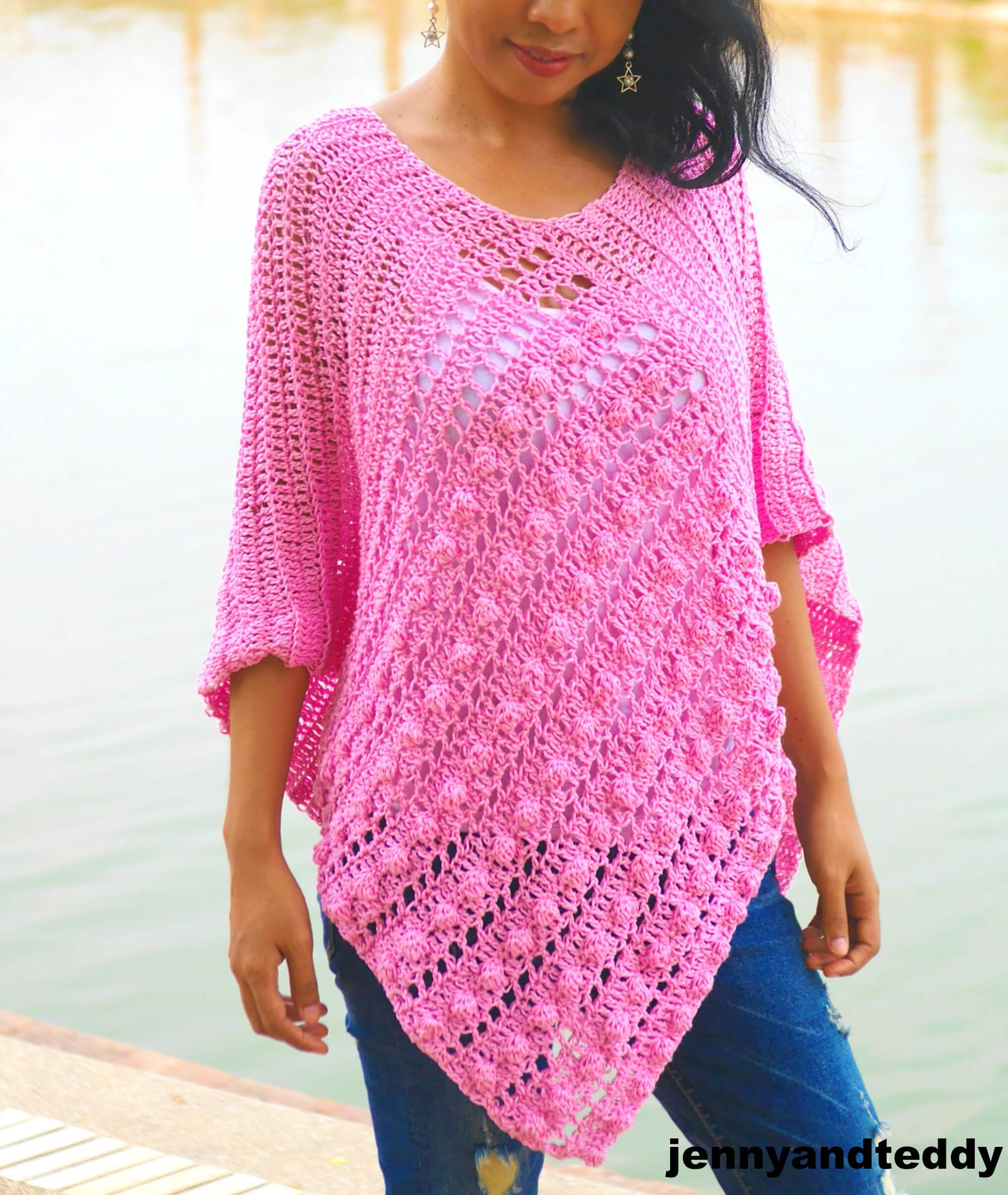 Simple Crochet Poncho Free Pattern