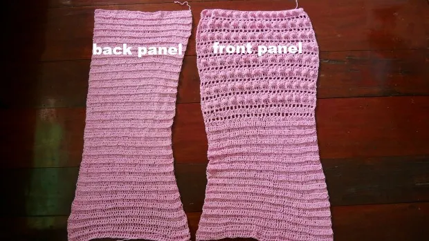crochet 2 rectangles