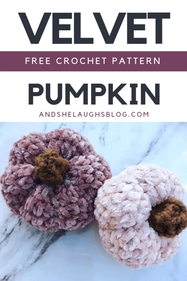 velvet crochet pumpkin amigurumi image