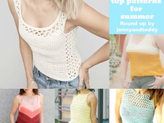 easy breezy ruffle top free crochet pattern - jennyandteddy