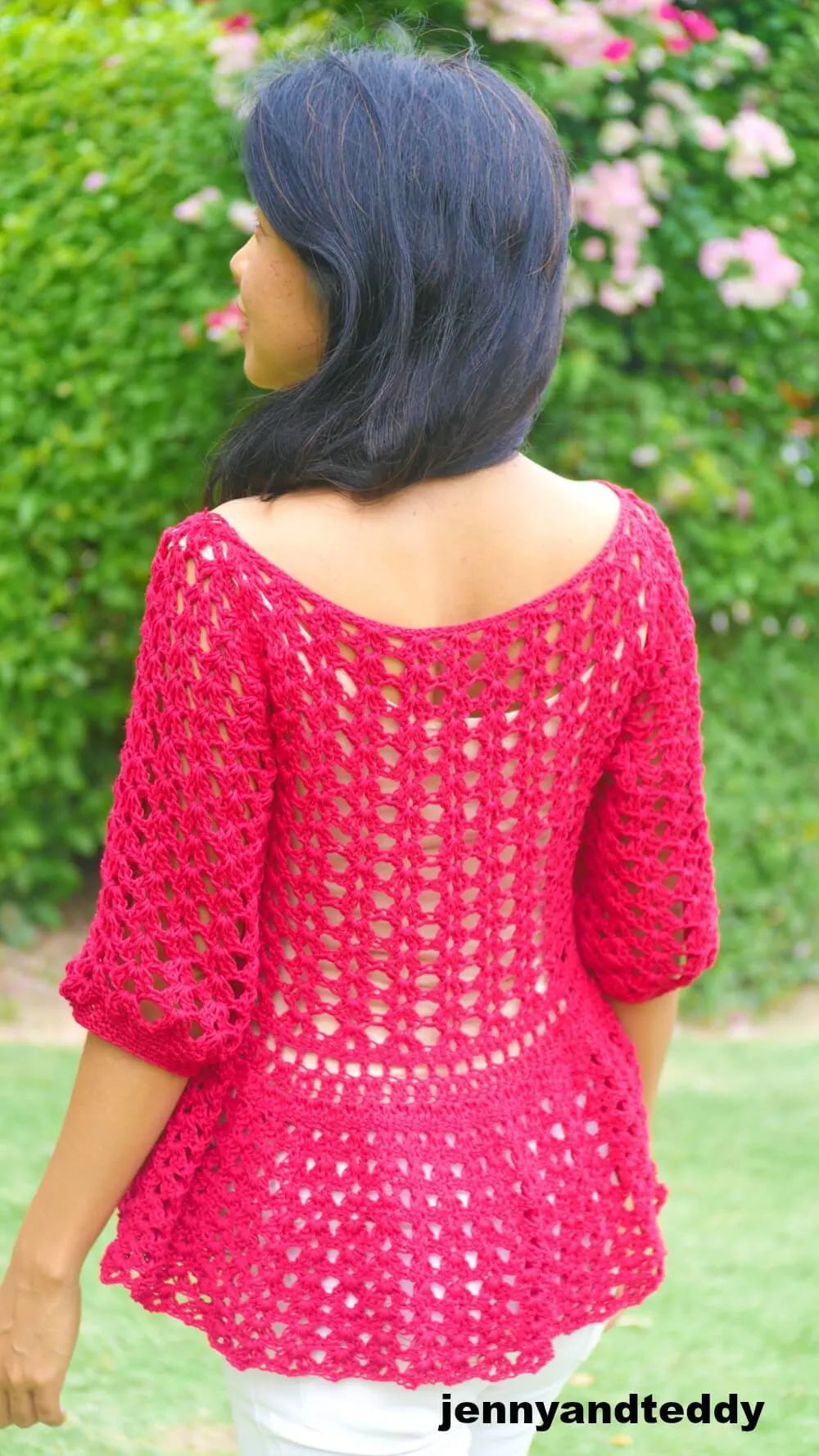 easy crochet lace summer top picture