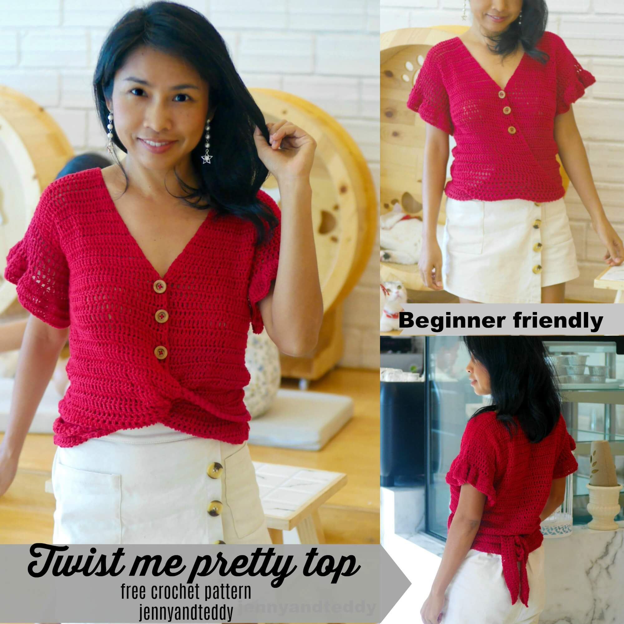 cotton crochet top