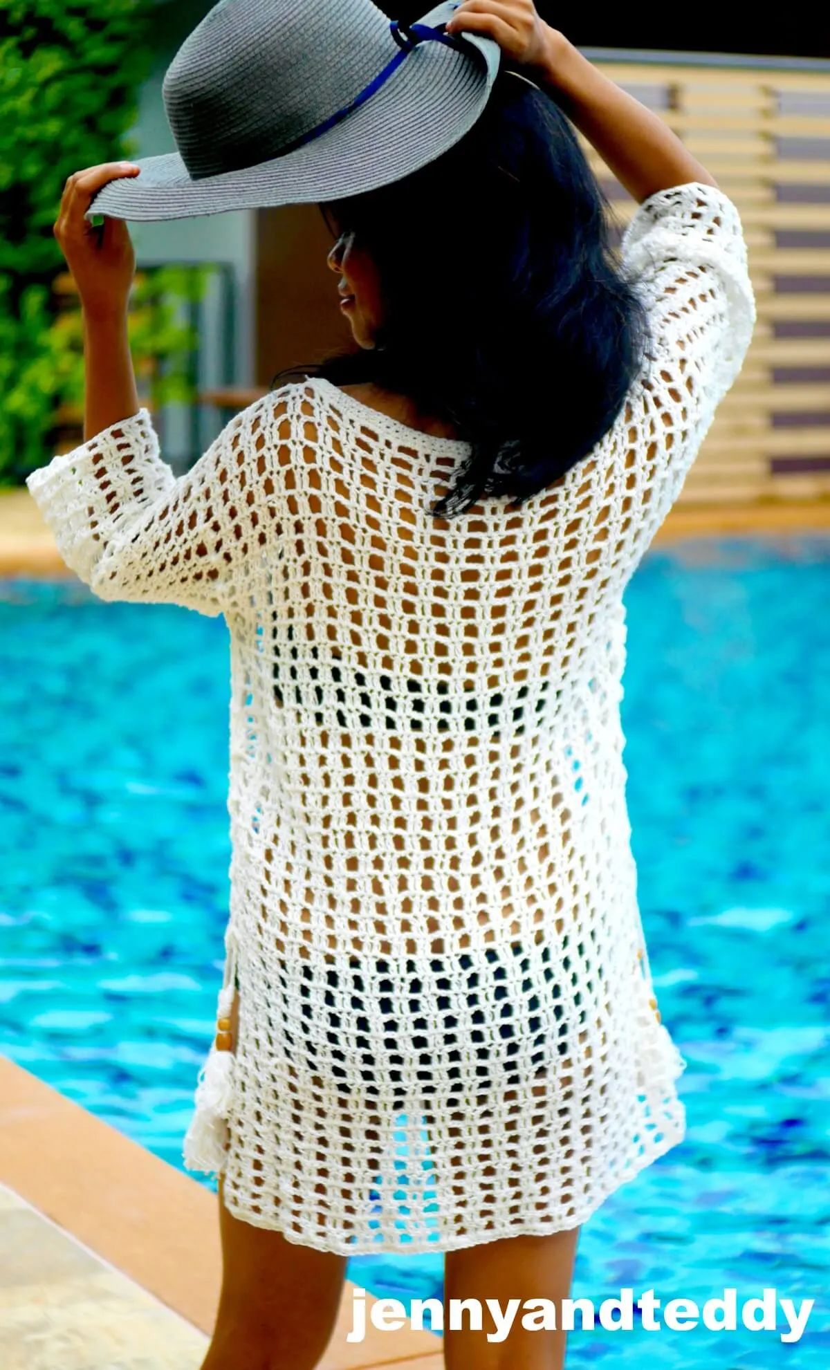 simple crochet swimsuit cover up