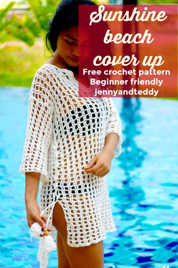 sunshine crochet beach cover up free pattern