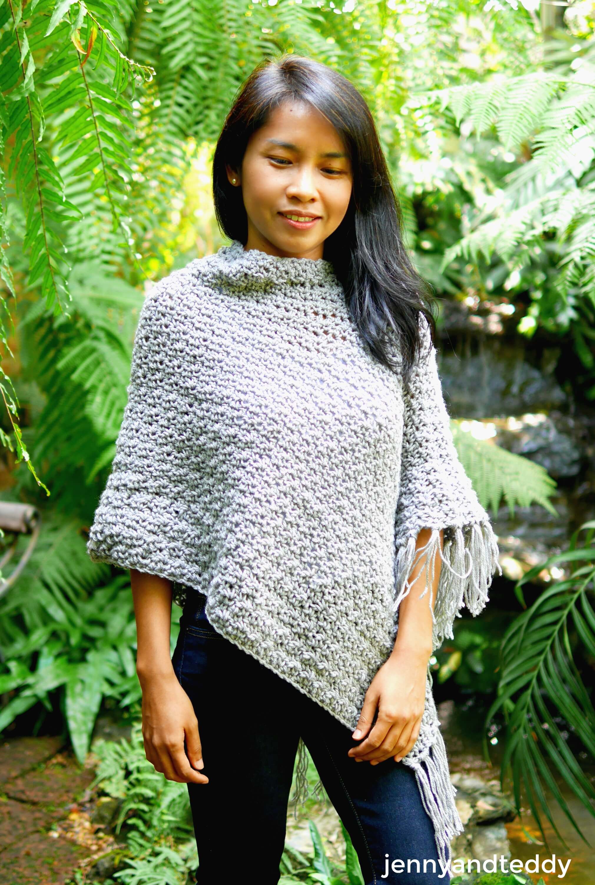 crochet fringe poncho. - Free Crochet Patterns beginner.