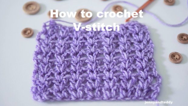 how to crochet vstitch easy