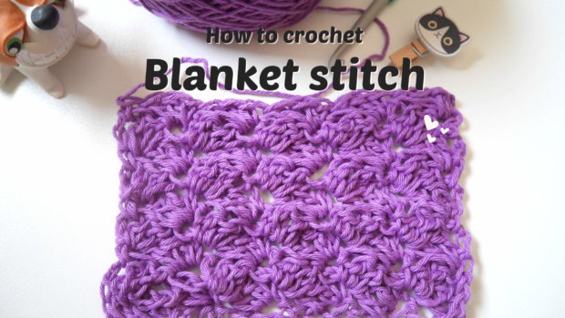 blanket stitch crochet video tutorial