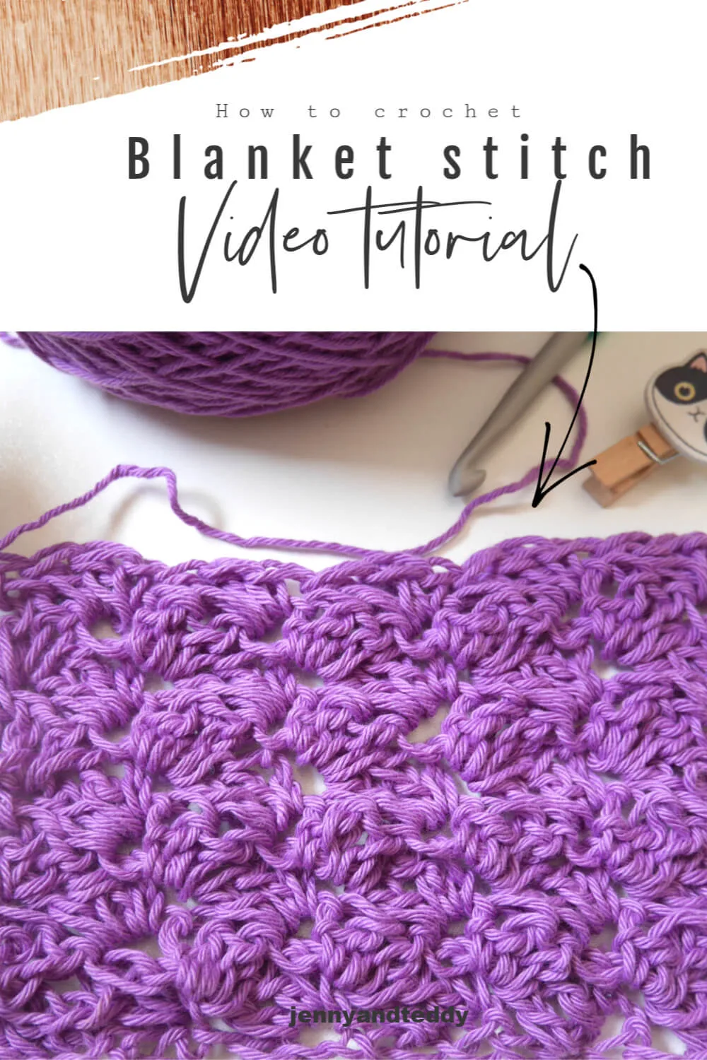 easy crochet blanket stitch video tutorial