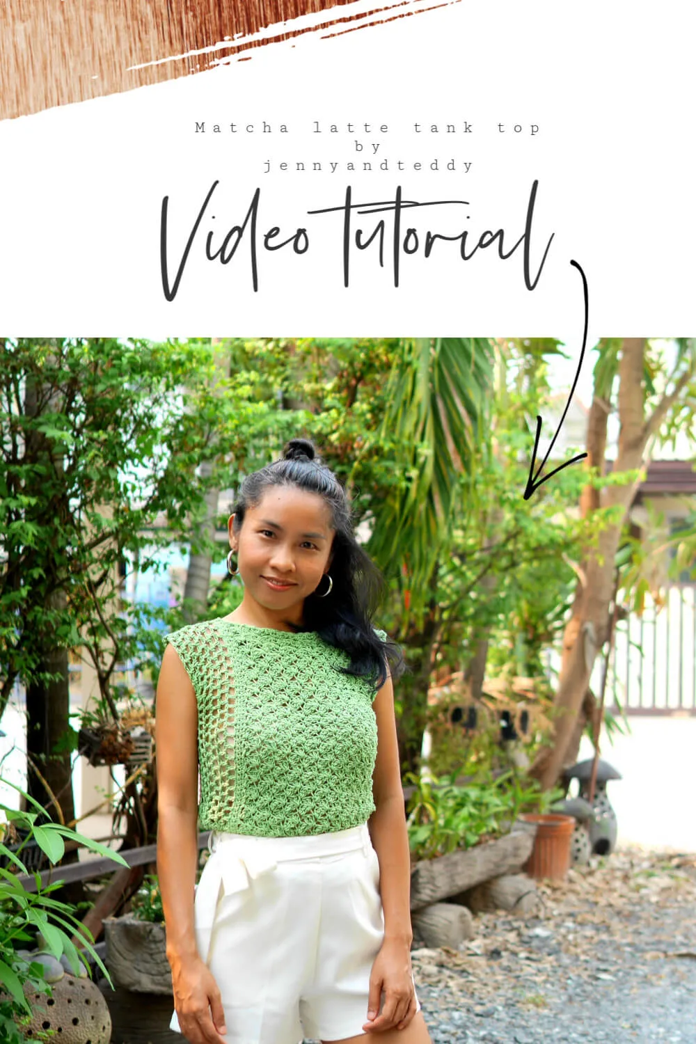 matcha latte tank top free crochet pattern