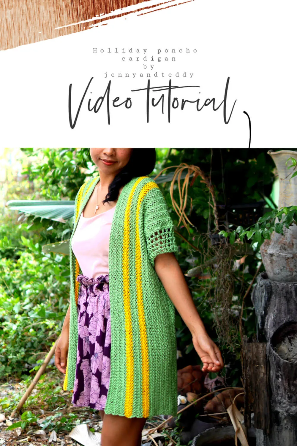 easy crochet how to poncho cardigan free pattern