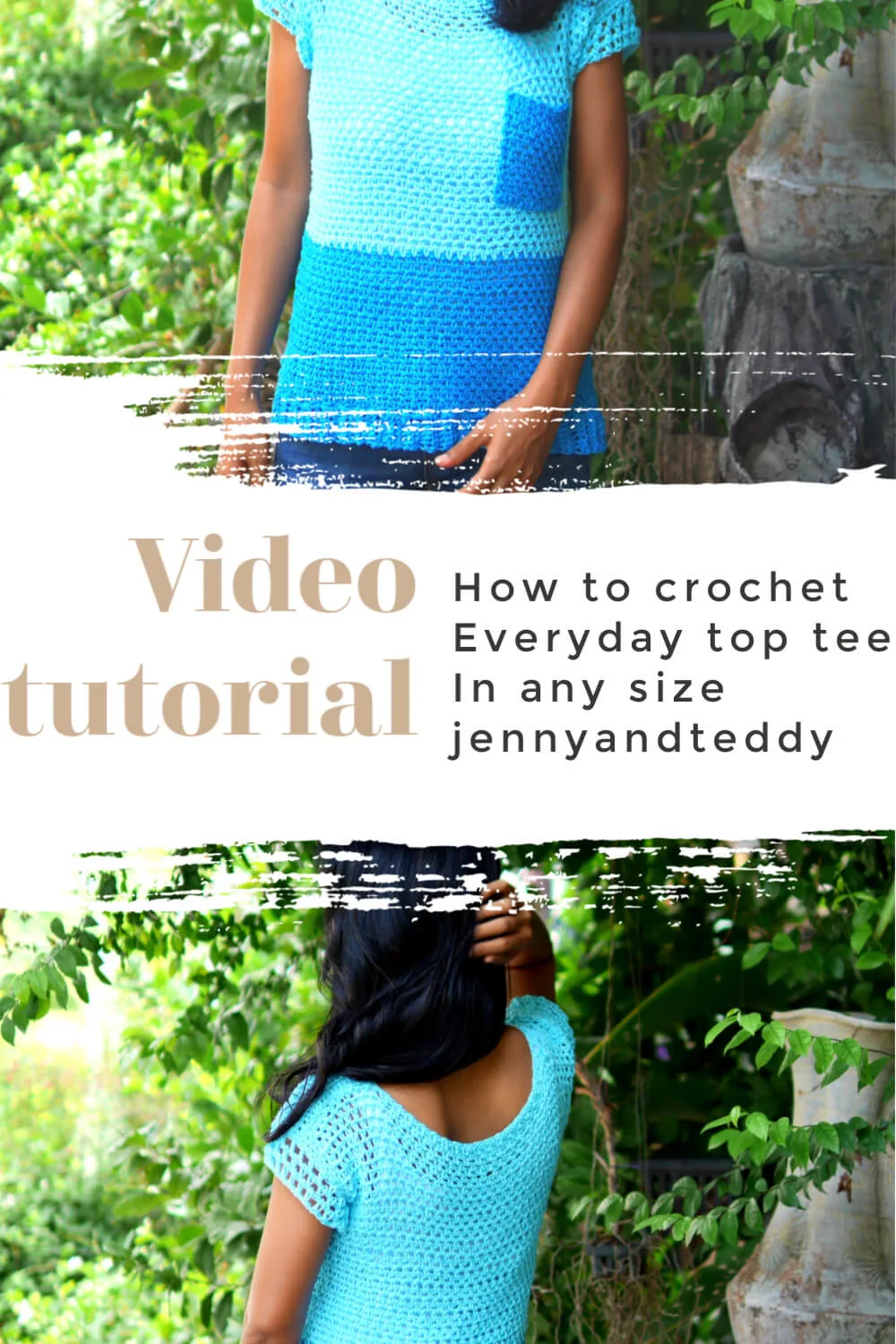 everyday crochet top tee free pattern