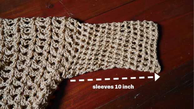 crochet long sleeves