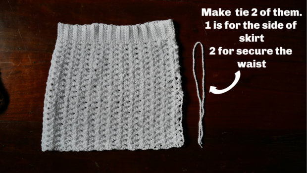 beginner crochet skirt