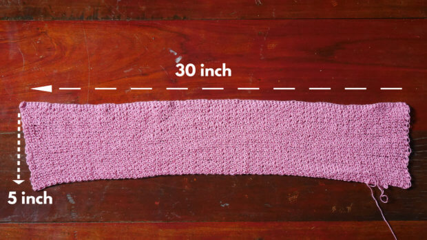 crochet rectangle for top