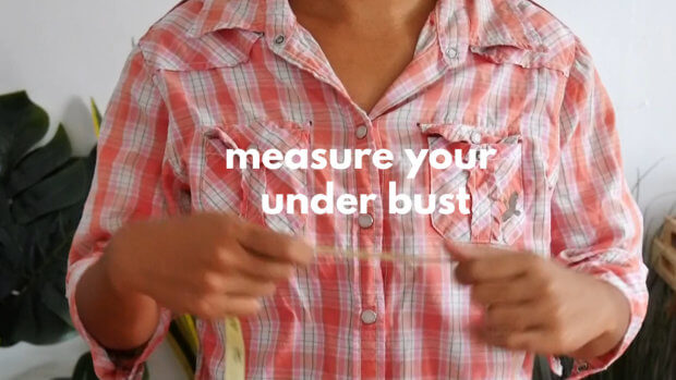 measure your bust size before crochet a top.