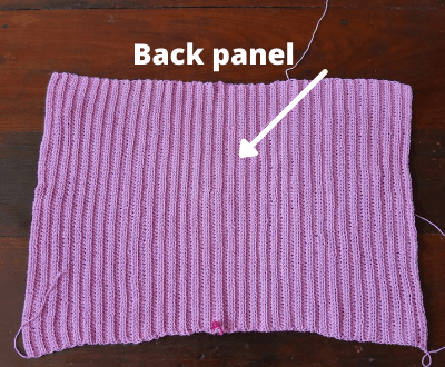 back panel  ribbed sweater