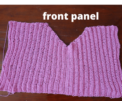 front panel sweater