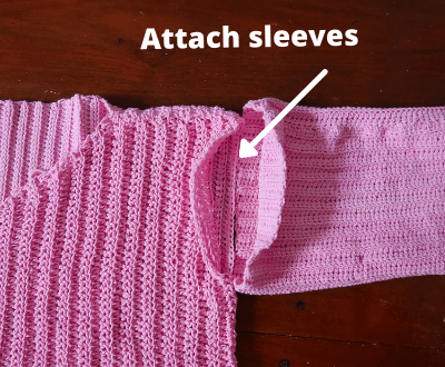 attach sleeves