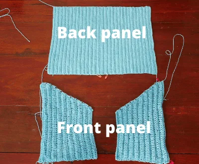crochet crop ribbed cardigan