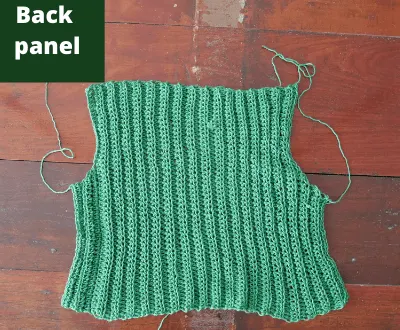 crochet vest with collar