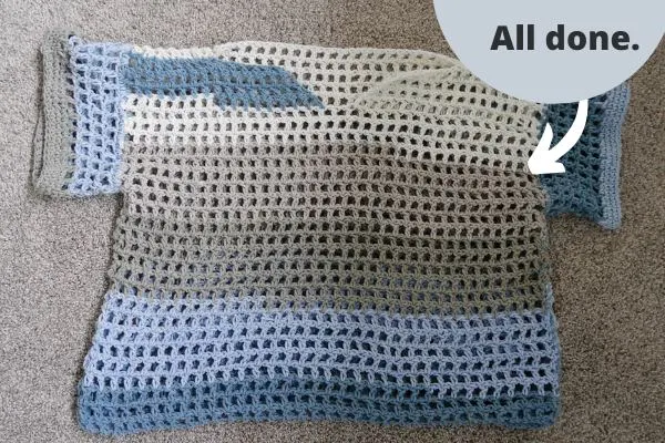 crochet fishnet top.