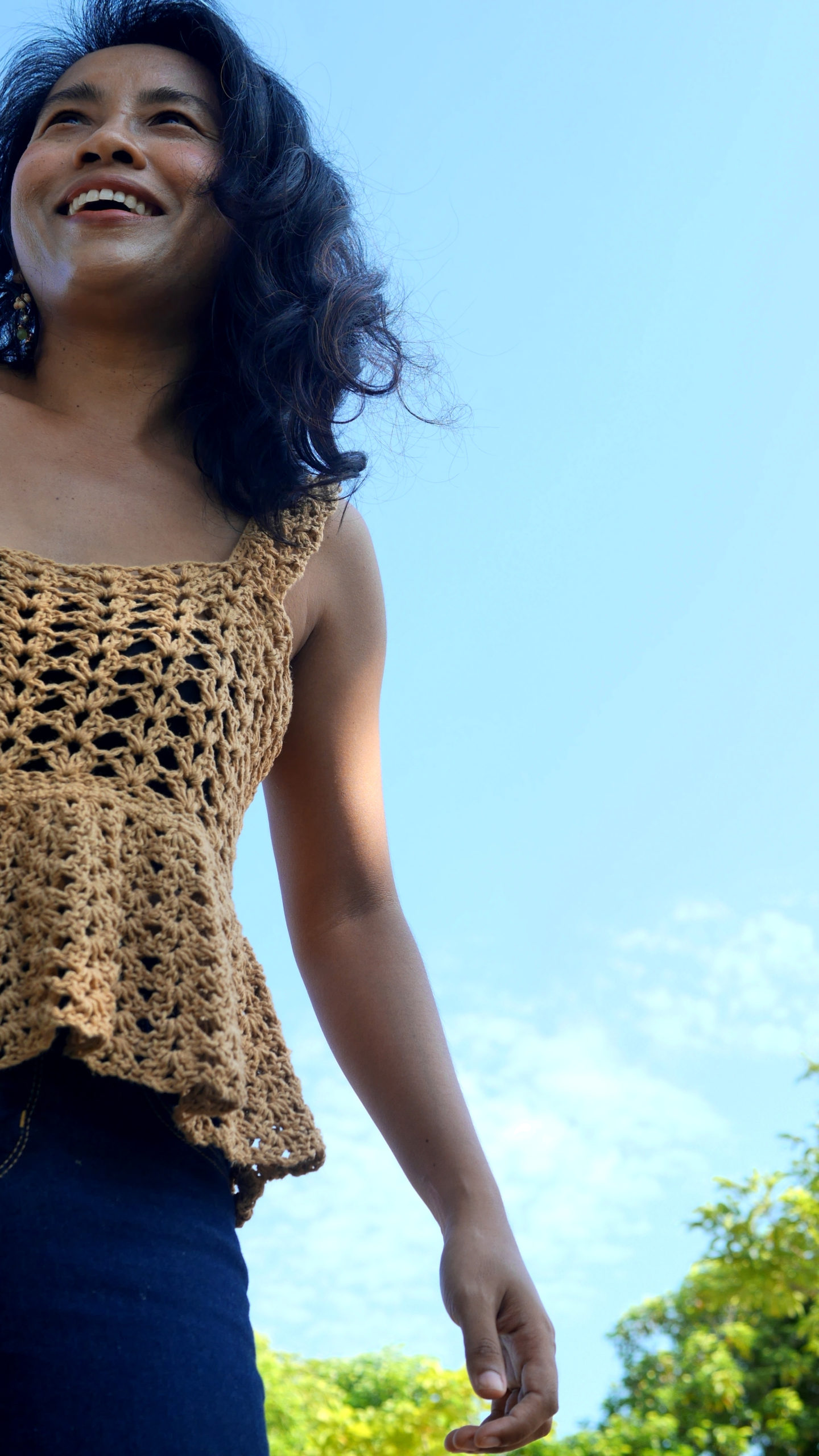 Crochet lace blouse outlet