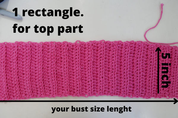 crochet a rectangle.