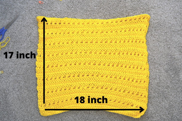 crochet rectangles for sweater