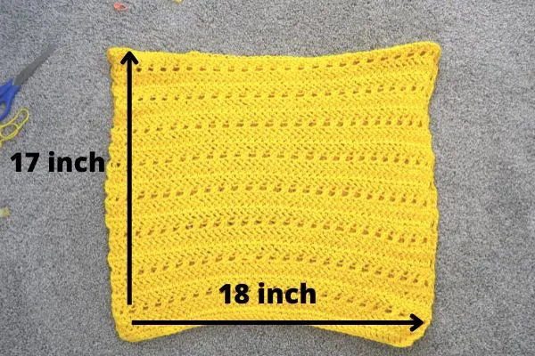 crochet rectangles for sweater