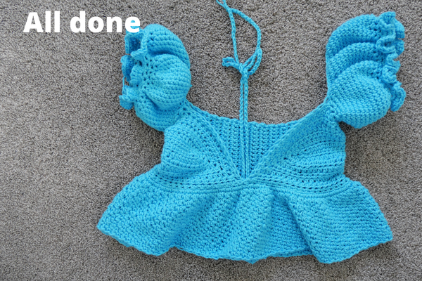 crochet baby doll top.