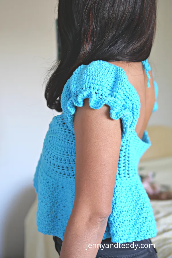 crochet baby doll top short sleeve for beginners.