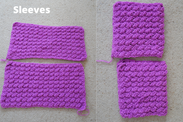 make crochet sleeves.
