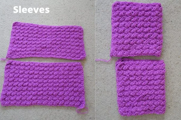 make crochet sleeves.